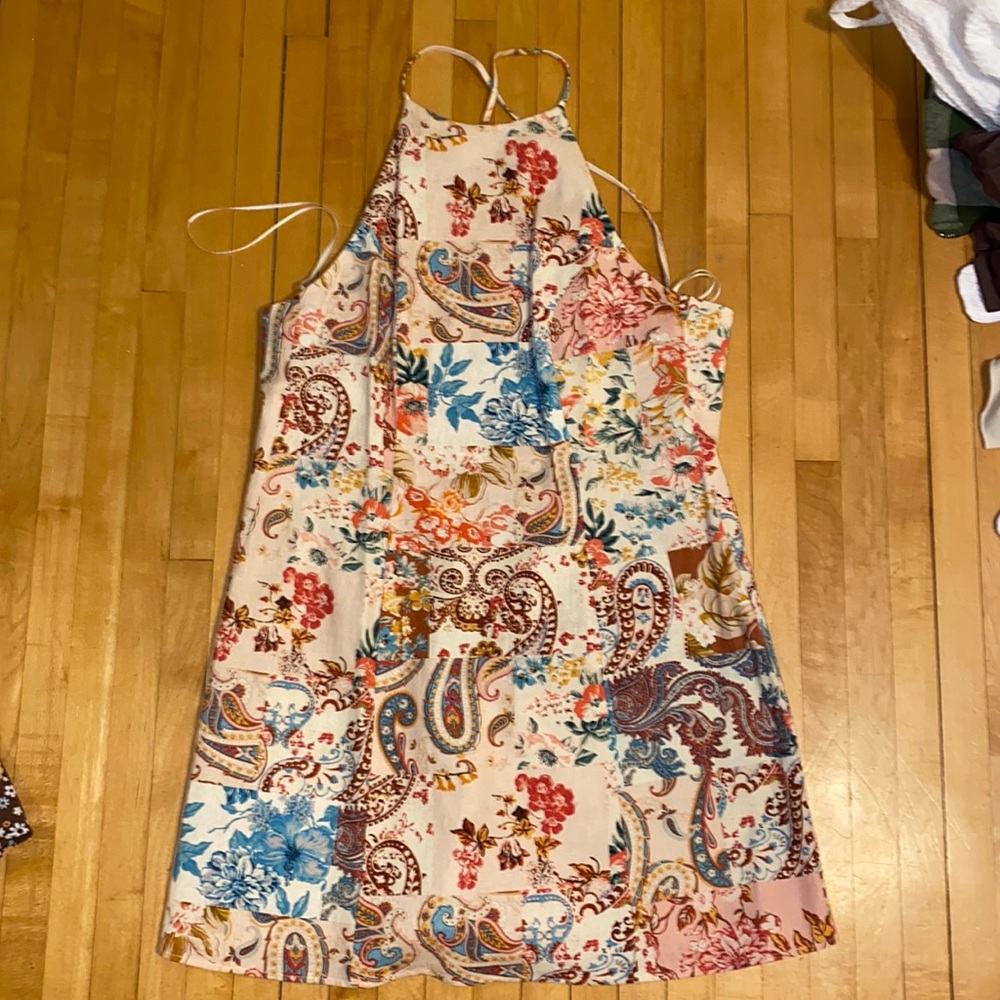 NWT patchwork zara dress (gorgeous floral pattern)